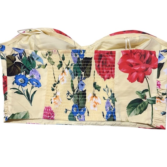 Express Floral Strapless Top size xl nwt - Picture 4 of 7